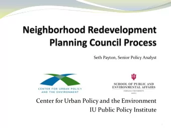 IU Public Policy Institute  1  Extent of Foreclosure Problem Properties in Foreclosure by Month in