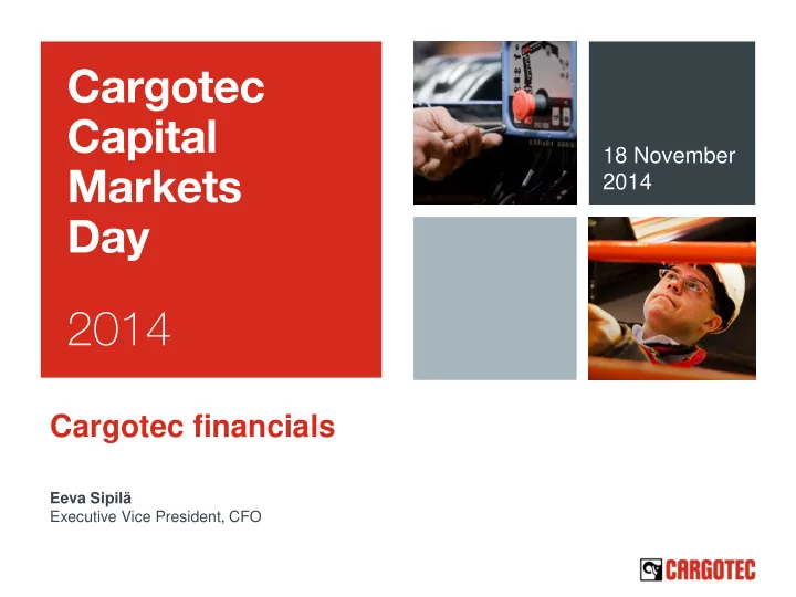 cargotec financials