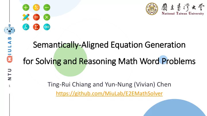 for solv lving and reasoning math word problems