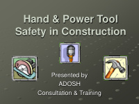 hand power tool safety in construction