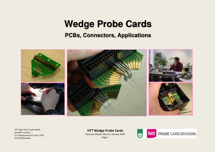 wedge probe cards