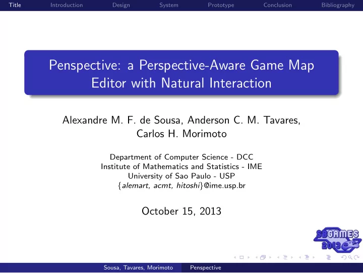 penspective a perspective aware game map editor with