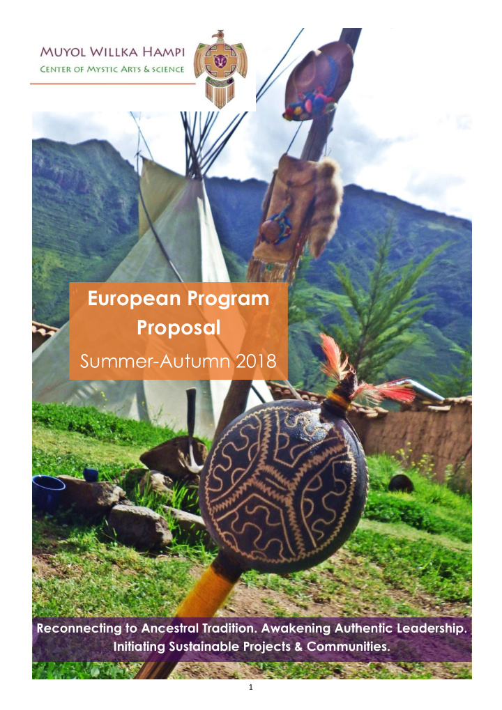 european program proposal