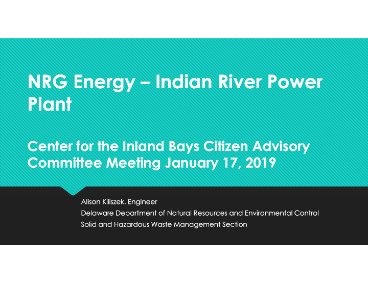 nrg energy indian river power nrg energy indian river