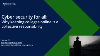 Cyb  Cyber security  er security fo  for all:  r all:  Wh  Why kee  y keepin  ping  g co  colle