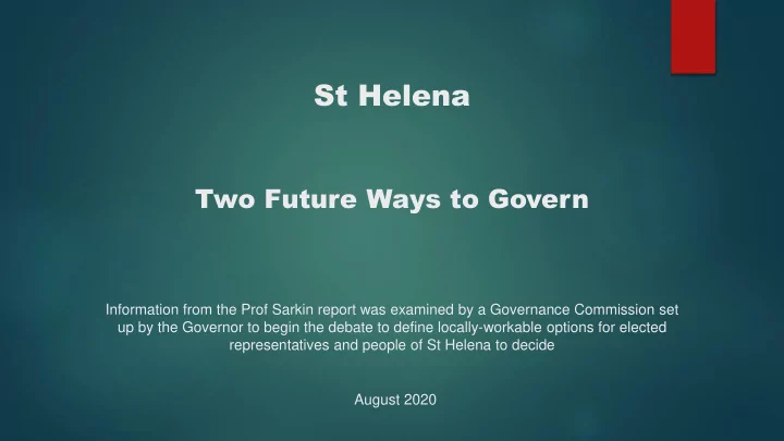 st helena