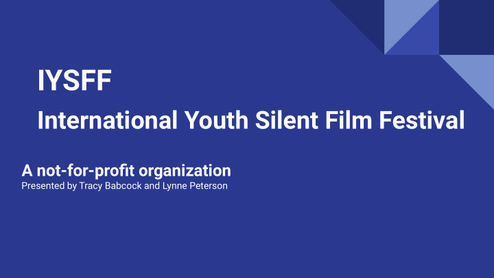 international youth silent film festival