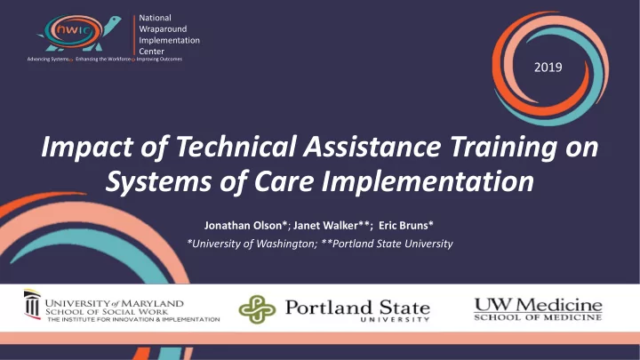 systems of care implementation