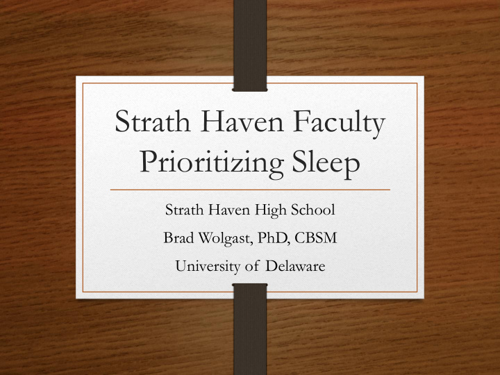 prioritizing sleep