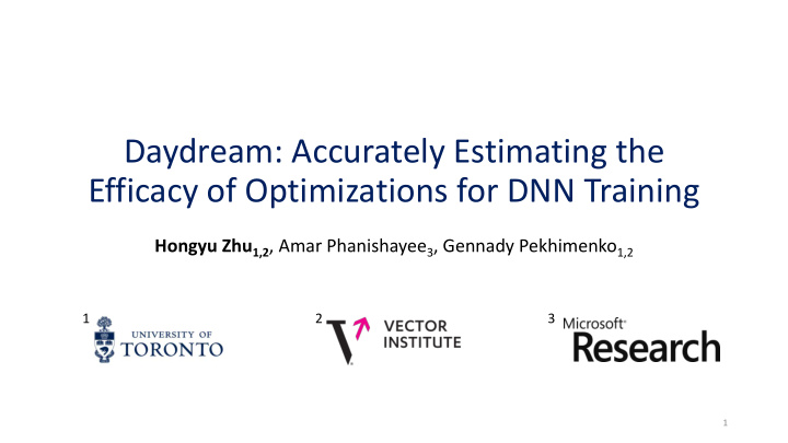 daydream accurately estimating the