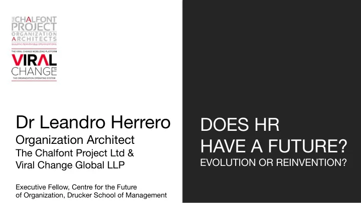 dr leandro herrero does hr