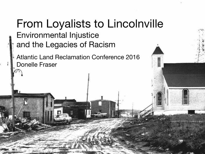 from loyalists to lincolnville