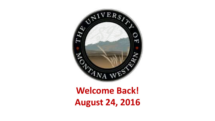 welcome back august 24 2016