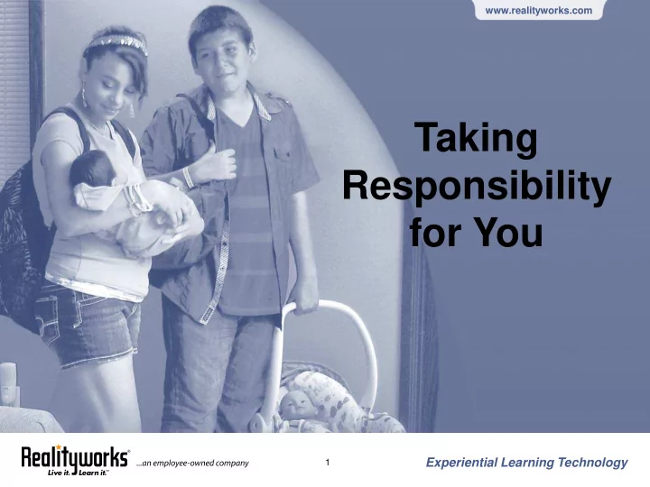 taking responsibility for you