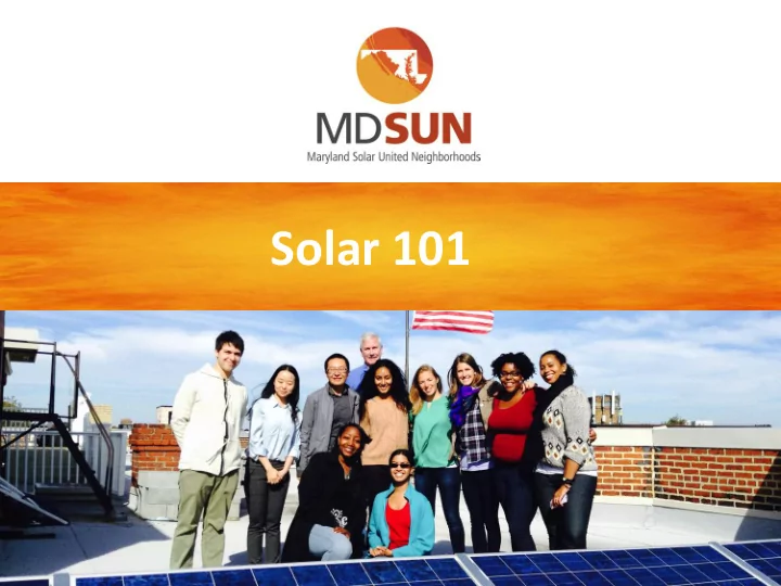 solar 101