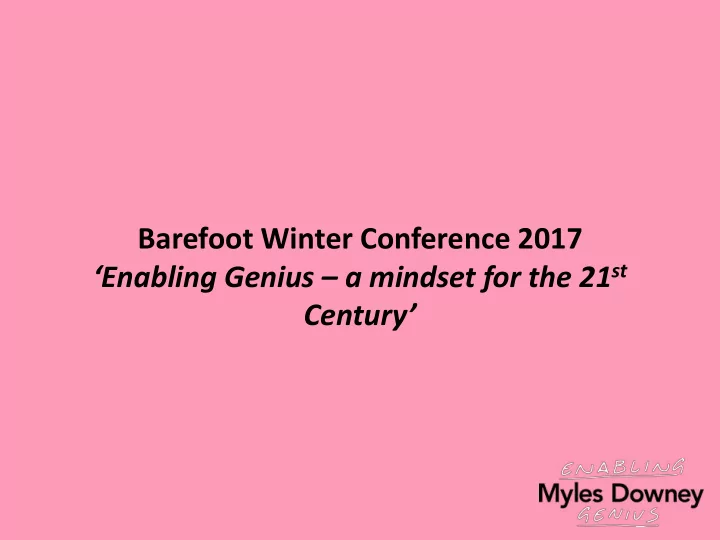 century the origin of enabling genius