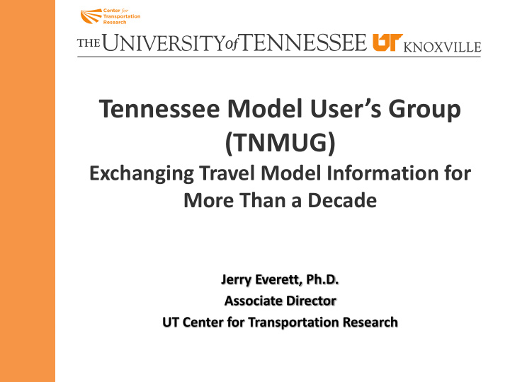tennessee model user s group