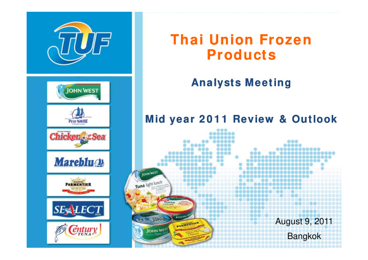 thai union frozen thai union frozen thai union frozen