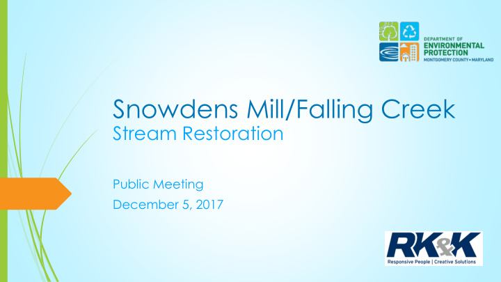 snowdens mill falling creek