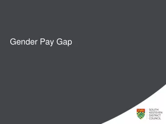 Gender Pay Gap SKDC and the Gender Pay Gap  the starting point April 2017  first report
