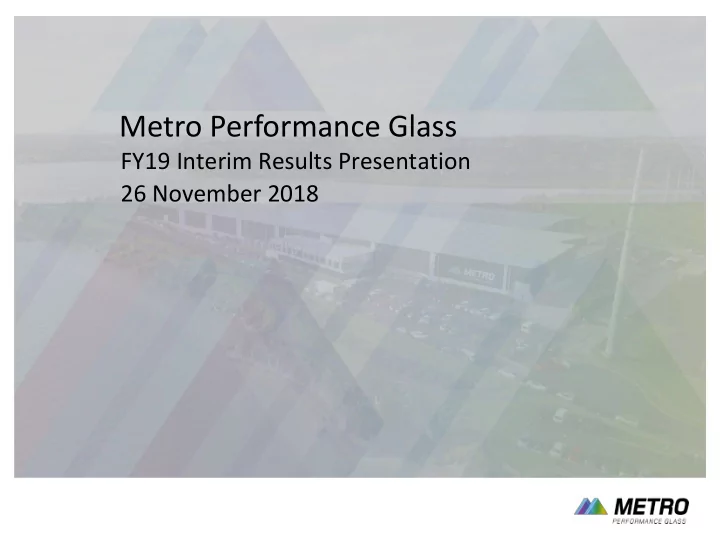 metro performance glass
