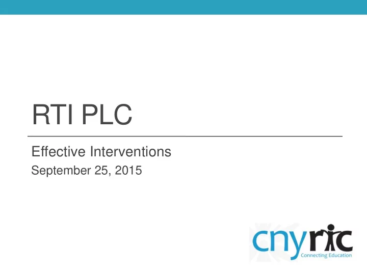 rti plc