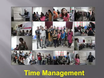 Time Management  One very IMPORTANT  Life Skills  Time Management  The 80:20 Rule  Typically 80% of