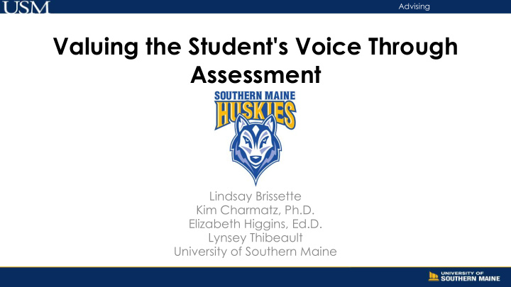 valuing the student s voice through assessment