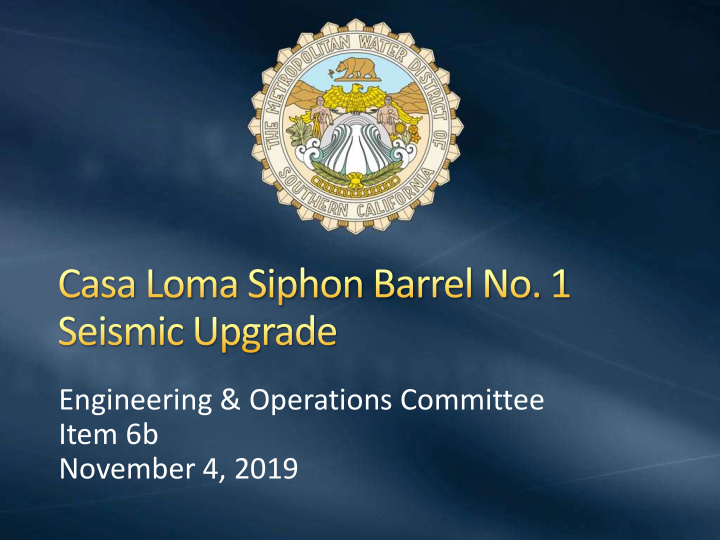 engineering operations committee item 6b november 4 2019