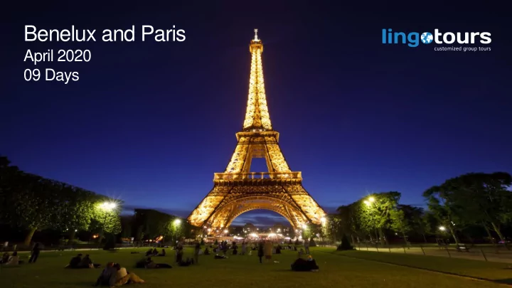 benelux and paris
