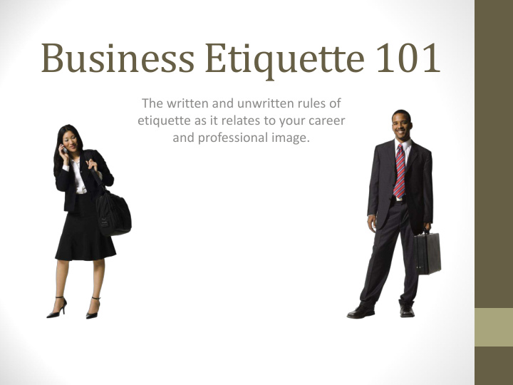 business etiquette 101