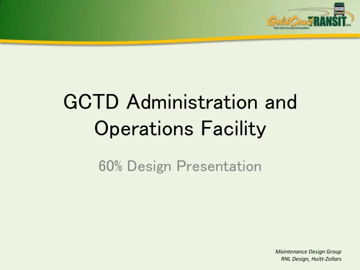 operations facility