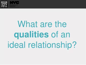 ideal relationship?  The Power of Collaboration:  LGBTQ Inclusion Within and Beyond the Museum  May