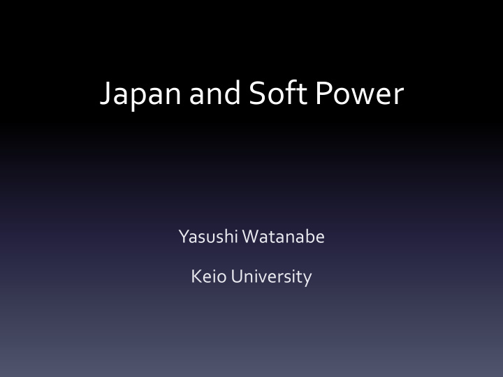 japan and soft power
