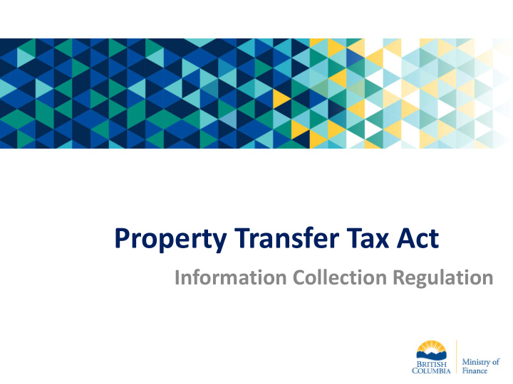 property transfer tax act