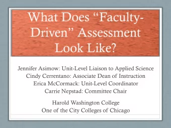 Jennifer Asimow: Unit-Level Liaison to Applied Science  Cindy Cerrentano: Associate Dean of