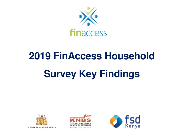 survey key findings presentation flow