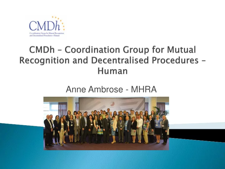 anne ambrose mhra centralised p d proced edure e