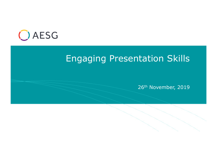 engaging presentation skills