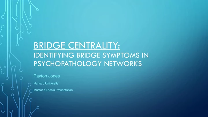 bridge centrality