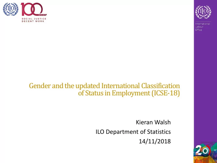 of status in employment icse 18