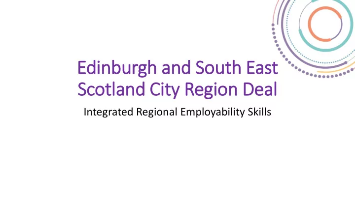 edinburgh and south east