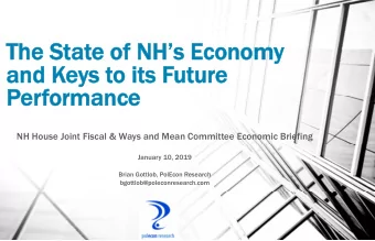The State of NHs Economy  and Keys to its Future  Performance  NH House Joint Fiscal &amp; Ways