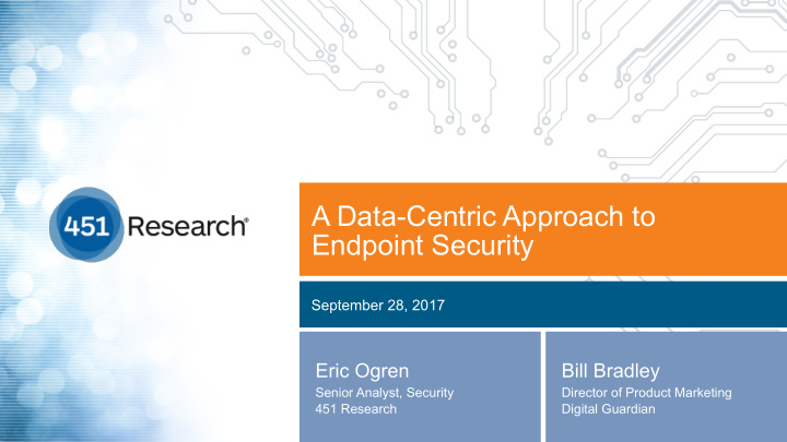 a data centric approach to endpoint security
