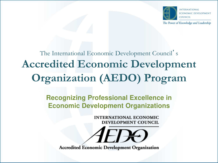 organization aedo program