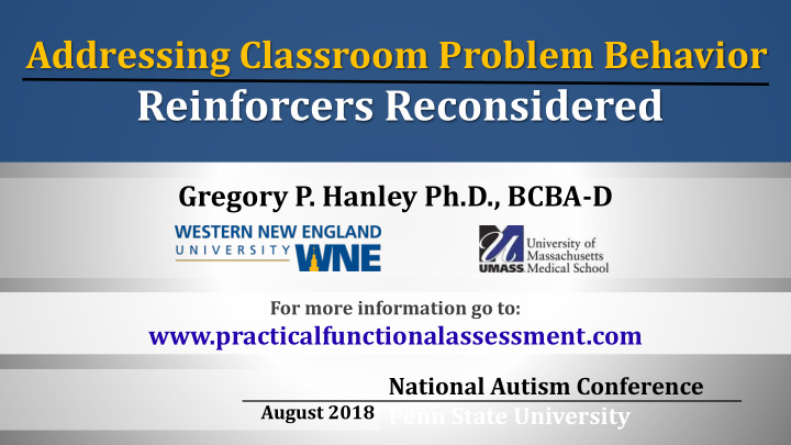 reinforcers reconsidered