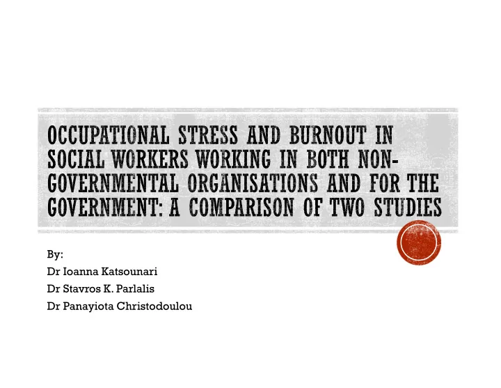 by dr ioanna katsounari dr stavros k parlalis dr