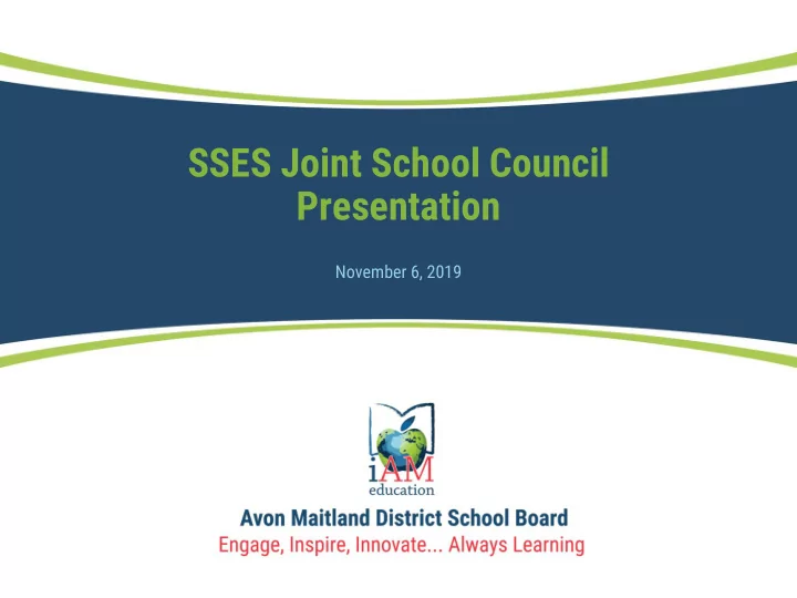 sses joint school council presentation