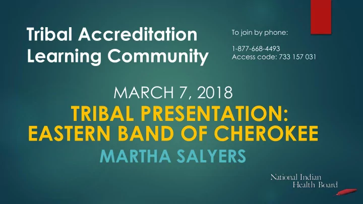 eastern band of cherokee