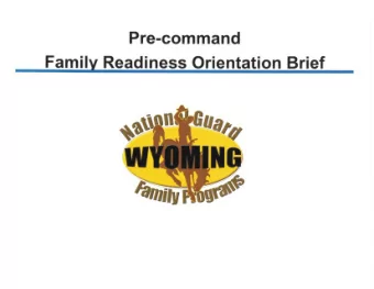 Readiness Orientation Brief Course Objectives r Define the Family Program Mission r Recognize the